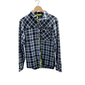 LA Sportiva Shirt Men's Size XS Black Plaid Rambler Gorpcore Climbing